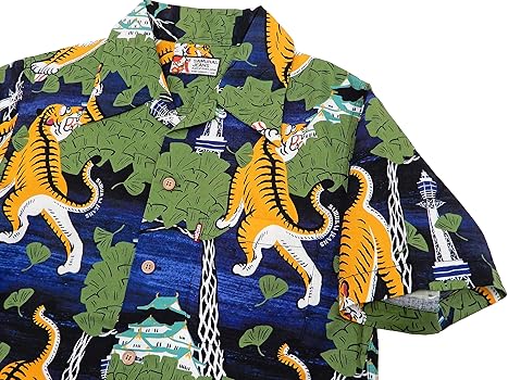 Amazon.co.jp: [サムライ ジーンズ] 大阪柄コットンハワイアン